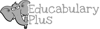 In Association with Educabulary Plus - Black & White Logo